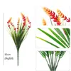 Amazon plantas artificiales 7 ramas lavanda hierba de primavera arreglo floral accesorios decoración del hogar flores falsas flores de plástico flores artificiales