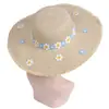Chapéu de Palha de Ráfia para Mulheres, Chapéu com Proteção Solar para Viagem, Chapéu de Sol de Férias Estilo Novo, Chapéu de Verão Respirável para Mulheres, Atacado