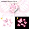 Xino Yg-H632 Pegatinas de Pared Luminosas de Mariposas de Colores Transfronterizas para Habitación Infantil, Dormitorio, Sala de Estar, Decoración de Pared