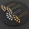 Novo Headdress DIY Estilo Palácio Antigo Agitar Passo Retenção de Cor Grampo de Cabelo em Forma de U Grampo de Cabelo de Liga de Cinco Furos Suporte de Flor Acessórios do Corpo Principal