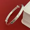 Pulsera cuadrada de flor de coche de joyería de plata Tianrencheng plata pura 999.9 pulsera de moda OL flor nueva