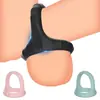 Anel peniano de silicone, anel de contenção triplo, anel de contenção para pênis, anel vibratório unissex, anel de brinquedo sexual