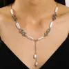 Traje de joyería de perlas nuevas transfronterizo para mujer, moda retro, estilo corte, collar de perlas multicapa, pulsera, traje al por mayor