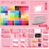 Serie de Colores Completos de 264 Colores de Kits de Materiales de Rompecabezas de Frijol, Rompecabezas Educativo de Tablero de Frijol Kit Completo de Herramientas DIY