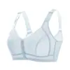 Ropa interior estilo delgado Zhangyan para mujeres de mediana edad y mayores, estilo camiseta sin mangas, sin varillas, push-up, talla grande, sujetador de cierre frontal para verano