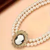 Set de Collar y Pulsera de Moda para Mujer con Pedrería Estilo Chanel Transfronterizo Europeo y Americano Joyería Incrustada al por Mayor con Envío de 24 Horas
