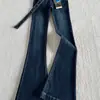 Jeans Acampanados Azules Vintage para Mujer, Estilo Principios de Primavera, Tallas Grandes, Tiro Alto, Elásticos, Adelgazantes, Que Cubren la Cadera, Pantalones Largos Bootcut