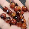 Ouro Imitação Seda Jade Mar Salgado Salgueiro Tipo Antigo Contas Soltas Ouro Imitação Cera de Abelha Passe-partout Pulseira Colar Acessórios de Joias Contas