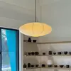 Luminária Estilo Japonês Noguchi Isamu Decoração de Homestay Abajur Feito à Mão Quarto Sala de Jantar Luminária Pendente Estilo Wabi-Sabi Loja de Roupas Ufo Luminária Pendente