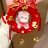 Regalo de Año Nuevo, Corona de Flores Retorcidas de Nuevo Estilo, Colgante de la Fortuna, Materiales Hechos a Mano para Manualidades, Decoración de Pared para Coche, Regalo Creativo