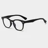 Armazón de Gafas Vintage Tr90 para Hombres y Mujeres, Gafas Sin Graduación Anti Luz Azul, Armazón de Gafas de Graduación con Patillas de Pin de Acetato Cp