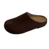 Mules de mujer sin cordones estilo Birkenstock para uso exterior, nuevos mules versátiles vintage de otoño 2026, pantuflas de punta cerrada extremadamente elegantes con forma de herradura
