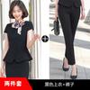 Fino verão terno de manga curta terno Desgaste de Negócios Feminino slim fit hotel recepção joalheria loja de ouro macacão mulheres