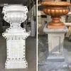 Molde para Maceta de Flor de Acero y Plástico ABS Engrosado, Molde de Cemento para Barandillas de Balcón, Molde de Columna Cuadrada, Molde de Columna Romana para Proyectos de Ingeniería