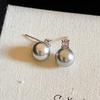 Aretes de perlas aretes de alta gama aretes de perlas ligeras de circonita temperamento femenino clip para la oreja de incienso repelente de mosquitos aretes de nicho aretes tipo stud para el hueso de la oreja