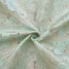 Tela jacquard abstracta floral en relieve con hilo dorado, nueva para primavera y verano, para vestidos de moda, trajes de gala y chalecos, material semitransparente teñido en hilo