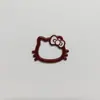Pinza para el pelo con lazo de gatito hueco, accesorio para el pelo de gato, funda para teléfono, zuecos, materiales para accesorios de zapatos