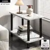 Mesa Pequeña Simple Casa de Alquiler Mesa de Centro Pequeña Sala de Estar Mesa Auxiliar para Sofá Mesa Cuadrada Pequeña Dormitorio Estante de Almacenamiento para Mesita de Noche
