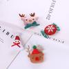 Serie de Navidad broche de felpa pin joyería dibujos animados alce muñeco de nieve muñeco accesorios de joyería al por mayor