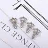 Decorações Populares Transfronteiriças para Nail Art de Estrela de Cinco Pontas Vazada, Estrela Brilhante Cheia de Diamante Decoração Metálica 3D Adesivos Metálicos para Unhas