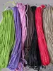 Lanyard de cuerda de cuero al por mayor, cuerda de cuero PU, cuerda trenzada de 4 hebras, cuerda de cuero trenzada redonda
