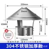 Sombrero a Prueba de Lluvia para Chimenea, Sombrero de Acero Inoxidable para Salida de Humo, Cubierta de Tubo de Chimenea para Estufa Exterior, Tapa a Prueba de Viento para Tubo de Escape de Chimenea Exterior