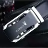 Cinto de couro vaqueiro masculino fivela automática de liga couro cinto de vaqueiro couro couro presentes de negócios fabricantes de cintos atacado