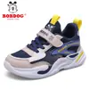 Sapatos Infantis Babudou Sapatos para Meninos 2026 Nova Primavera Outono Malha Respirável Meninos Médio Grande Sapatos Esportivos Infantis