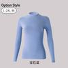 Camisa básica de terciopelo alemán de cuello alto para mujer, otoño e invierno, manga larga, terciopelo de doble cara, cepillado, cuello de pelo, chaqueta de punto cálida, ropa de otoño