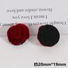 Outono e Inverno versátil feito à mão veludo de diamante brilhante patch de rosa vermelha adorno de cabelo grampo de cabelo acessórios de joias DIY atacado