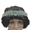 Accesorios para Sombreros de Disfraces Étnicos Árabes Lámpara Mágica de Aladdin Princesa Jasmine Diadema Azul Sombreros Venta al por Mayor
