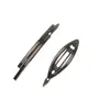 Flequillo Completo de Plástico para Examen de Admisión a Preparatoria y Universidad Pin Lateral Pinza Pequeña Pinza Bb Estilo Hoja Negra Resina Infantil Accesorio para el Cabello No Dañino