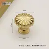 Maçaneta de Gaveta de Metal em Forma de Abóbora Estilo Nórdico Bronze Antigo Maçaneta de Furo Único para Guarda-Roupa e Armário, Maçaneta Estilo Vintage, Maçaneta de Porta