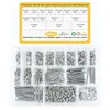 Caja Transfronteriza M2-M6 Tornillos de Cabeza Avellanada Hexagonal de Acero Inoxidable 304, Tuercas, Arandelas Planas con Juego Combinado de Llaves