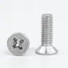 Tornillos de Cruz Galvanizados de Hierro Km con Cabeza Avellanada al por Mayor Fabricante de Tornillos para Máquina de Cabeza Plana M1.2/M1.4/M1.6/M1.7
