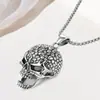 Collar con Máscara de Fantasma Retro Transfronteriza Calavera de Halloween Colgante Oscuro Estilo Punk Joyería Retro Amazon
