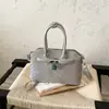2026 Bolso de Mano Cruzado al Hombro de Textura Simple Casual Versión Coreana, Elegante y Moderno para el Trabajo, Bolso Tipo Concha para Mujer