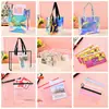 Bolsa Tote Laser PVC Sentido Avançado Sacola Plástica Sacola de Presente Personalizada Presente de Acompanhamento Sacola de Presente de Formatura Jardim de Infância