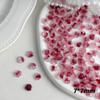 Venta caliente noche oscura rosa hielo transparente degradado hecho a mano tallado joyería para uñas luminosa floreciente diy usar accesorios para uñas