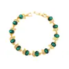 Pulsera de Joyería Colorida con Forma de Luna Nueva Zircón Siete Colores Joyería de Mano Europea y Americana Múltiples Colores Disponibles Pulsera para Mujer