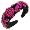 Moda transfronteriza Diadema barroca nueva para mujer retro de ala ancha estilo Palacio diadema elegante parte superior alta de calavera accesorios para el cabello de banquete