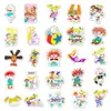 50 soldados traviesos graffiti caricatura personalizada animación DIY computadora equipaje patineta calcomanías para coche impermeables