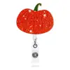 Porta-Crachá Retrátil de Natal da Amazon com Mola de Retorno Crachá de Funcionário de Natal Fivela de Puxar Fácil Fivela de Crachá