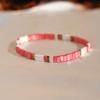 Pulsera tejida con cuentas de tila europeas y americanas, estilo étnico bohemio, nueva moda sencilla para mujer, verano nuevo