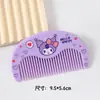 Peine para el cabello con estampado de dibujos animados lindos y alto atractivo estético para niñas, peine para el cabello suave y portátil de colores de caramelo