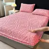 Venda Direta da Fábrica Tafetá 180gsm Lençol de Elástico Espessado Cobre-leito Lençol de Cama Fronha Venda Quente Transfronteiriça Roupa de Cama para Dormitório