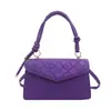Bolso de Mano de Personalidad Francesa Patrón PU Bolsa Cuadrada Pequeña para Mujer 2026 Moda para Viajes Cotidianos Textura Casual Simple Bolso Cruzado para Mujer