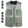 Chaleco Outdoor Delgado Multibolsillos Transfronterizo para Hombre, Chaleco de Pesca de Malla de Secado Rápido de Verano, Ropa de Trabajo para Fotografía para Hombre