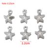 Cuentas pequeñas de plástico CCB para colgantes, hechas a mano, para pulsera de bricolaje, estrella de cinco puntas, concha de amor, estrella de mar, joyería