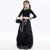 Ropa de Jazz Dance para Niñas Conjunto de Ropa de Práctica de Baile Ropa de Presentación Estilo Jazz Street Dance Hip-Hop para Niños Niñas Otoño